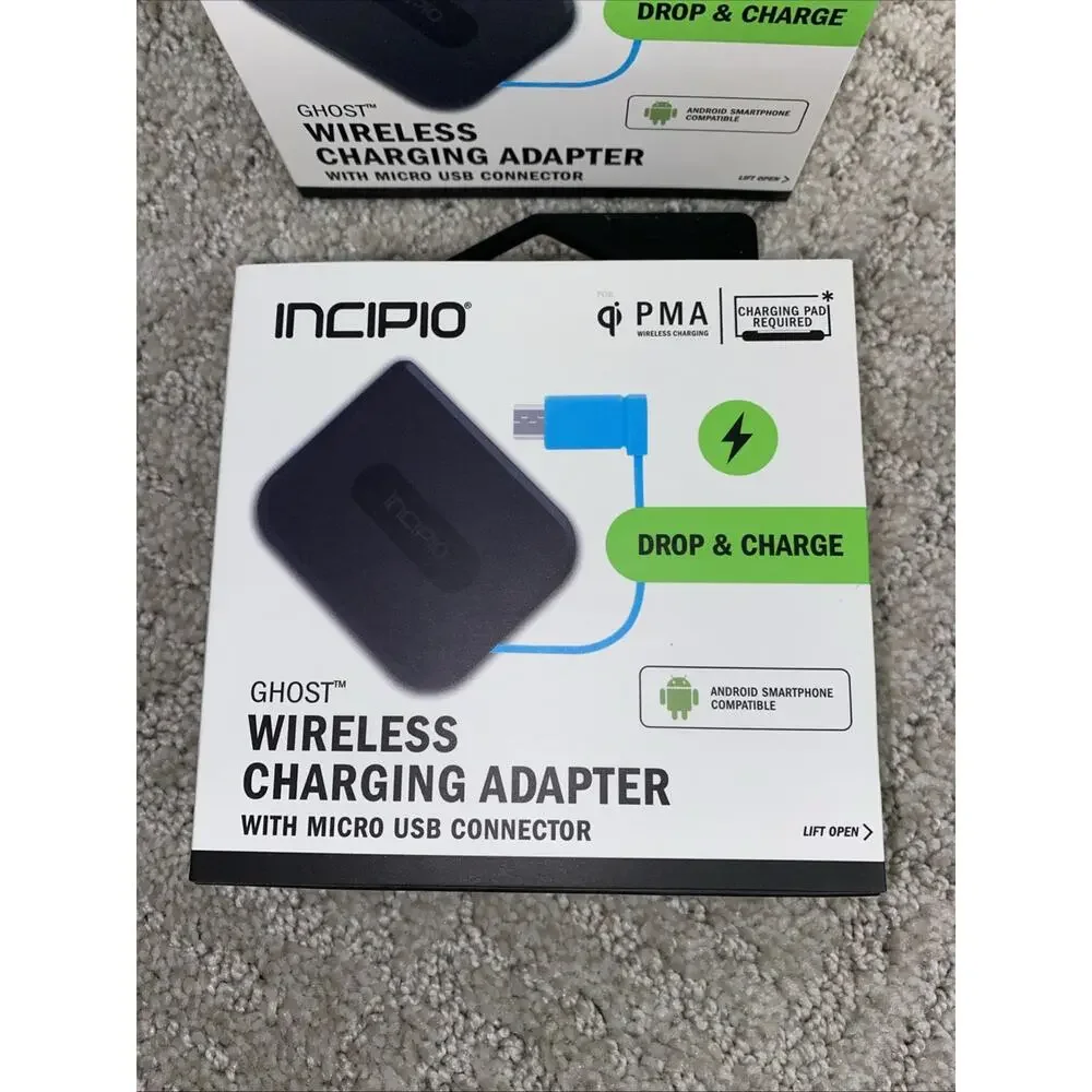 8 NEW Incipio Ghost Wireless Charging Adapter with Micro USB Connector Android